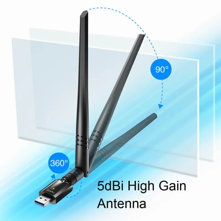 Adaptador Wi-Fi Cudy WU1400 AC1300 USB
