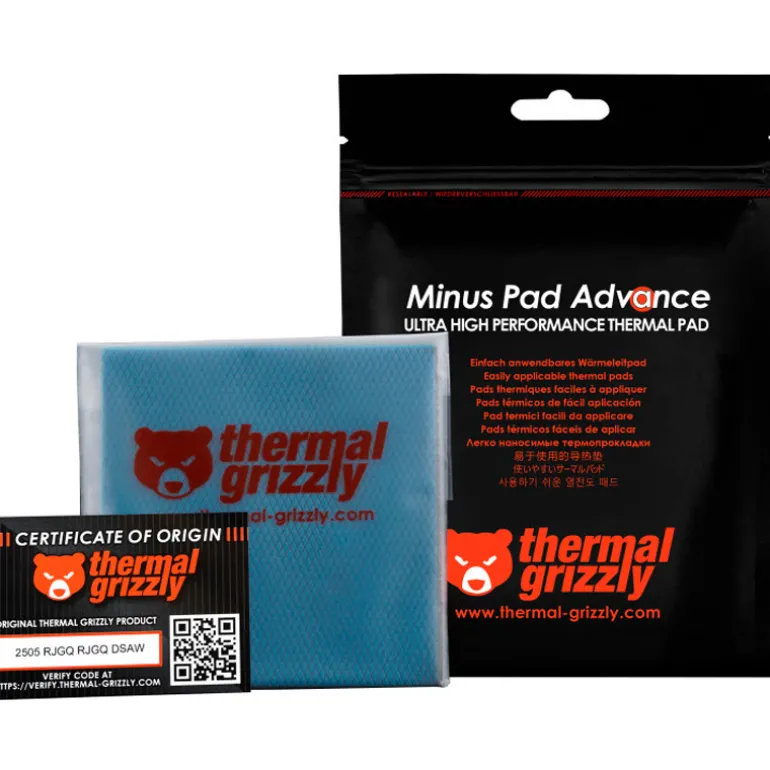Almohadilla Térmica Thermal Grizzly Minus Pad Advance 100 x 100 x 1,0 mm 2u