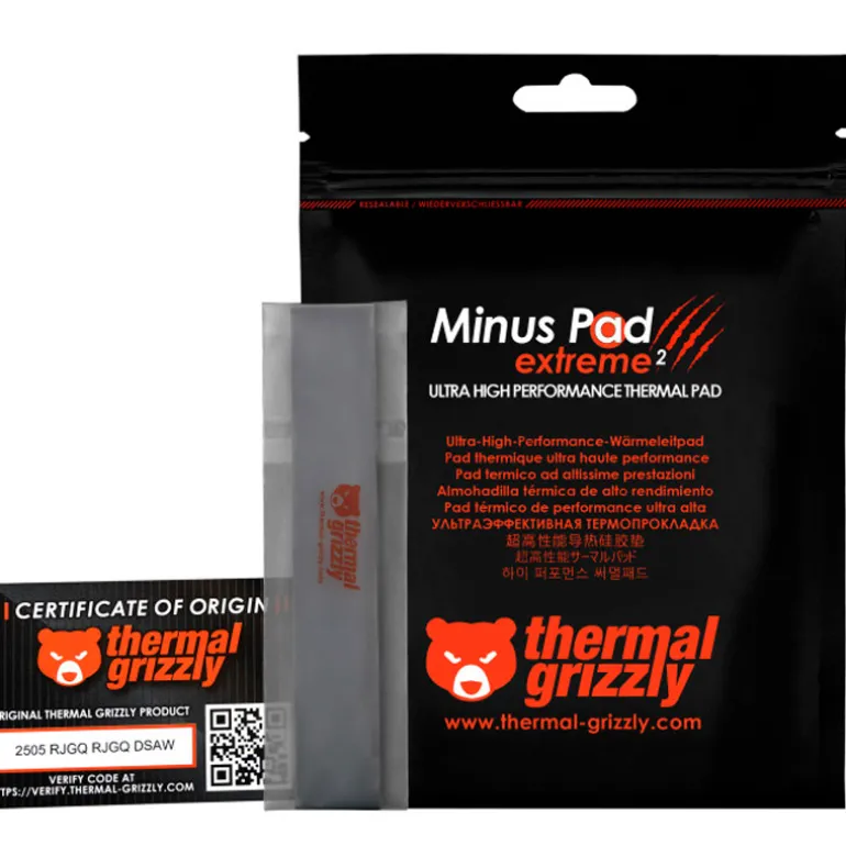 Almohadilla Térmica Thermal Grizzly Minus Pad Extreme 2 120 x 20 x 0,5mm 2u