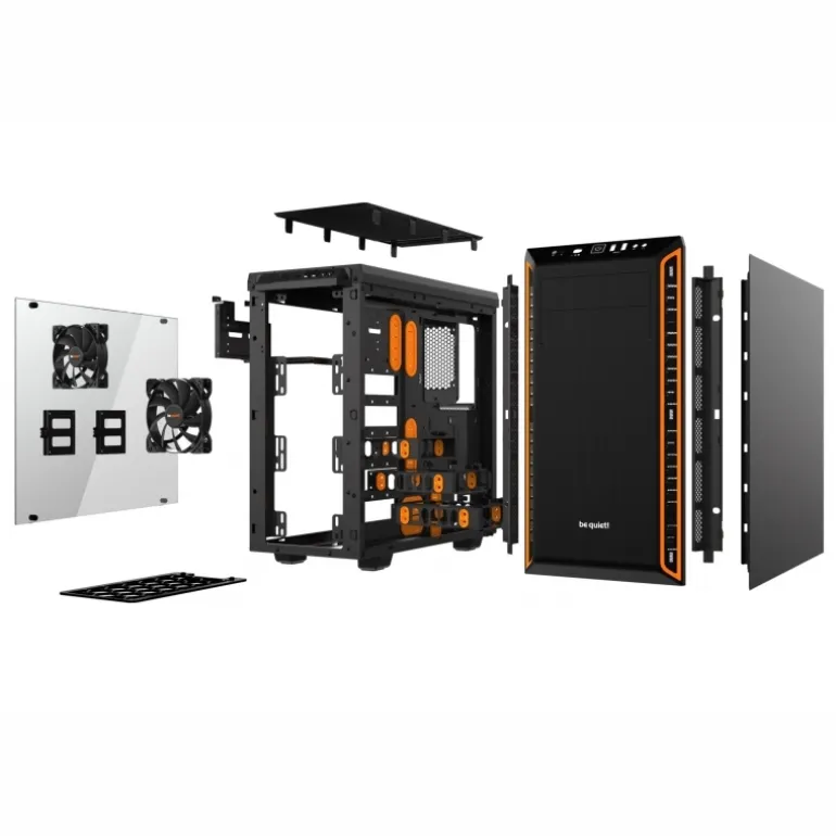 be quiet! Pure Base 600 Naranja - Caja/Torre