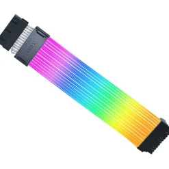 Cable Extensión  Lian Li Strimer Wireless ARGB PW24-1W 24 Pines Para Placa Base Blanco