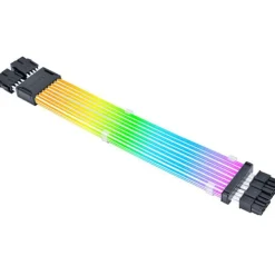 Cable Extensión  Lian Li Strimer Wireless ARGB 2 x 8 Pines Para CPU Blanco