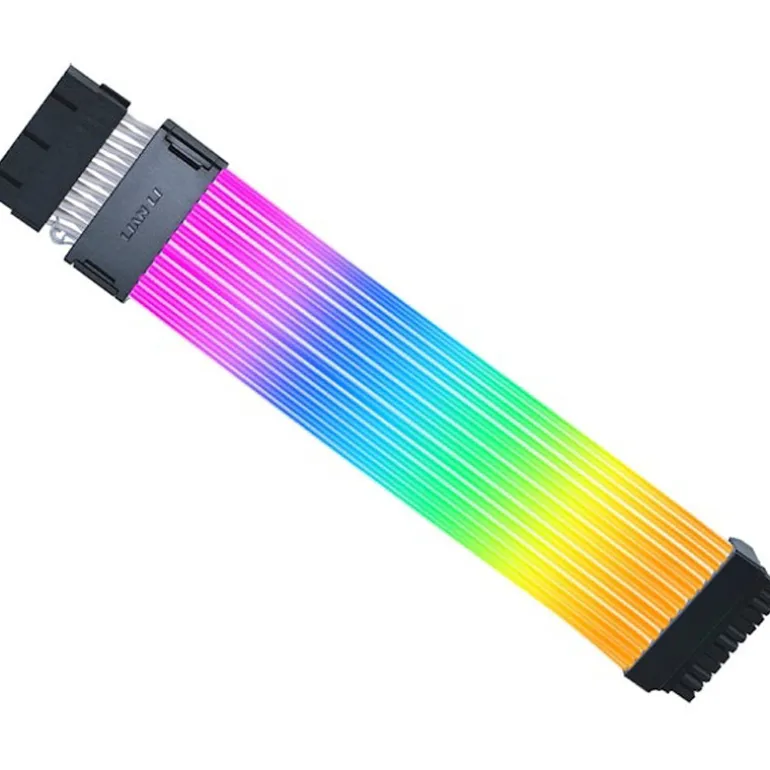 Cable Extensión Lian Li Strimer Wireless ARGB PW24-1W-T 24 Pines Para Placa Base Blanco + Controlador