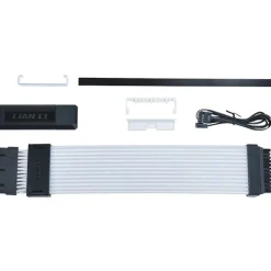 Cable Extensión Lian Li Strimer Wireless ARGB PW24-1W-T 24 Pines Para Placa Base Blanco + Controlador