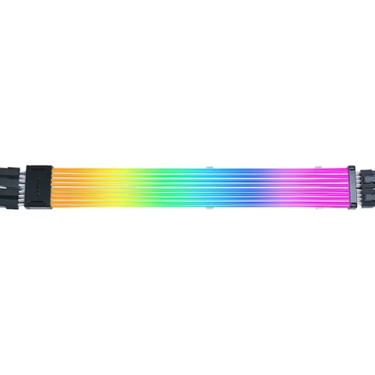 Cable Extensión Lian Li Strimer Wireless ARGB PW8-1W 2 x 8 Pines Para GPU Blanco