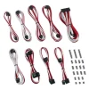CableMod Classic ModMesh C-Series Corsair RMi & RMx Blanco/Rojo - Kit Cables