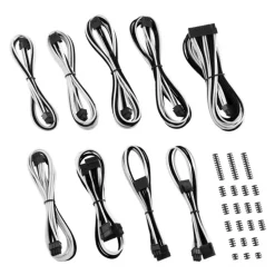 CableMod Classic ModMesh C-Series Corsair AXi, HXi & R Negro/Blanco - Kit Cables