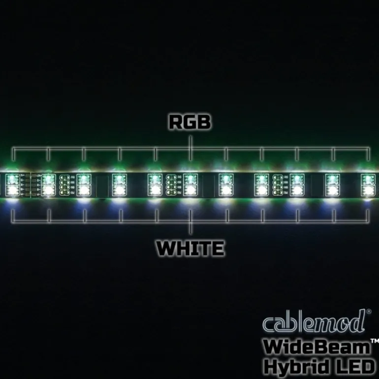 CableMod WideBeam Hybrid 60cm RGB/W - Tira LED