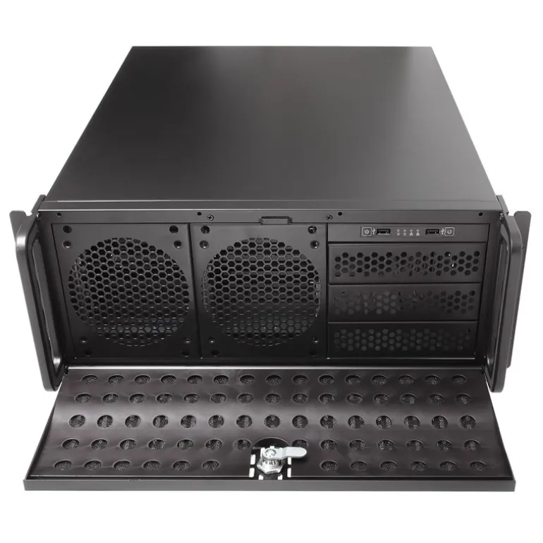 Caja Rack UNYKAch UK 4129 19" 4U Negra Sin Fuente