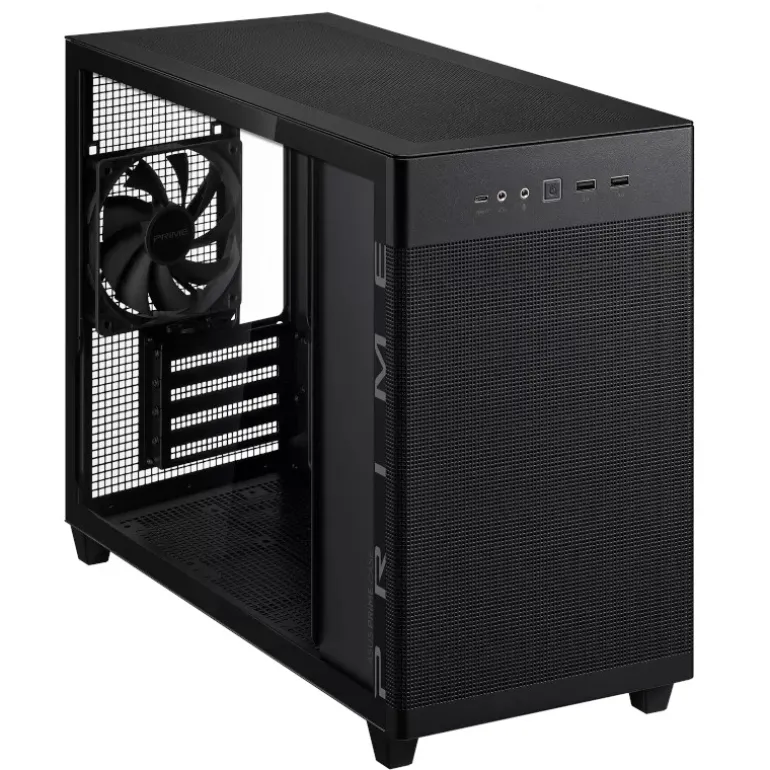 Caja/Torre Asus PRIME AP201 Cristal Templado Negro