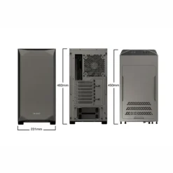 Caja/Torre be quiet! Pure Base 500 Gris Metálico