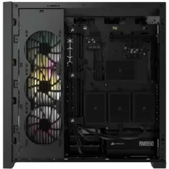 Caja/Torre Corsair iCUE 5000X RGB Black Cristal Templado