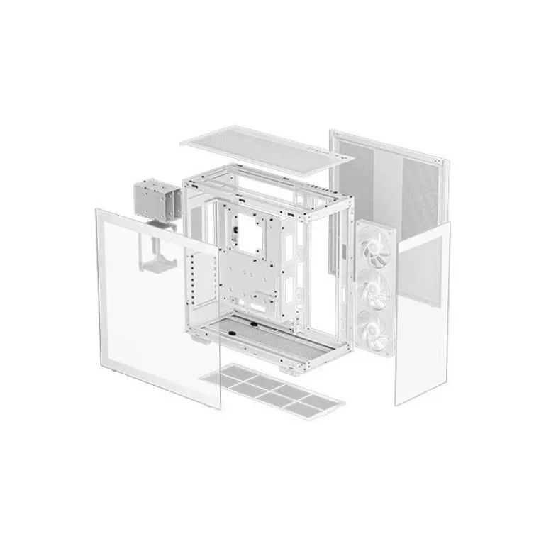 Caja/Torre DeepCool CH780 Argb Blanco