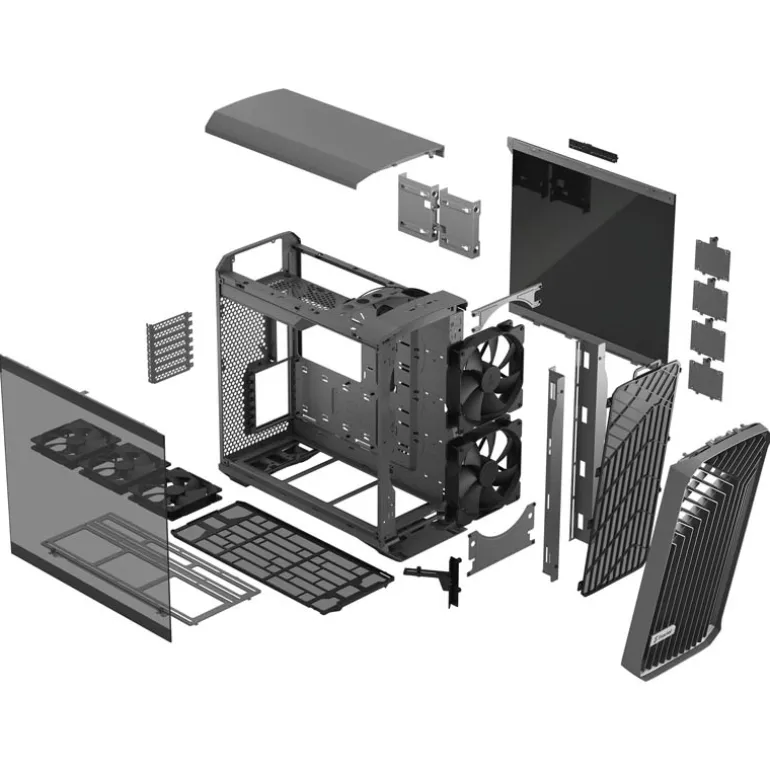 Caja/Torre Fractal Design Torrent TG Light Gris