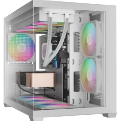 Caja/Torre Gamdias Aura GC10M ARGB Blanco