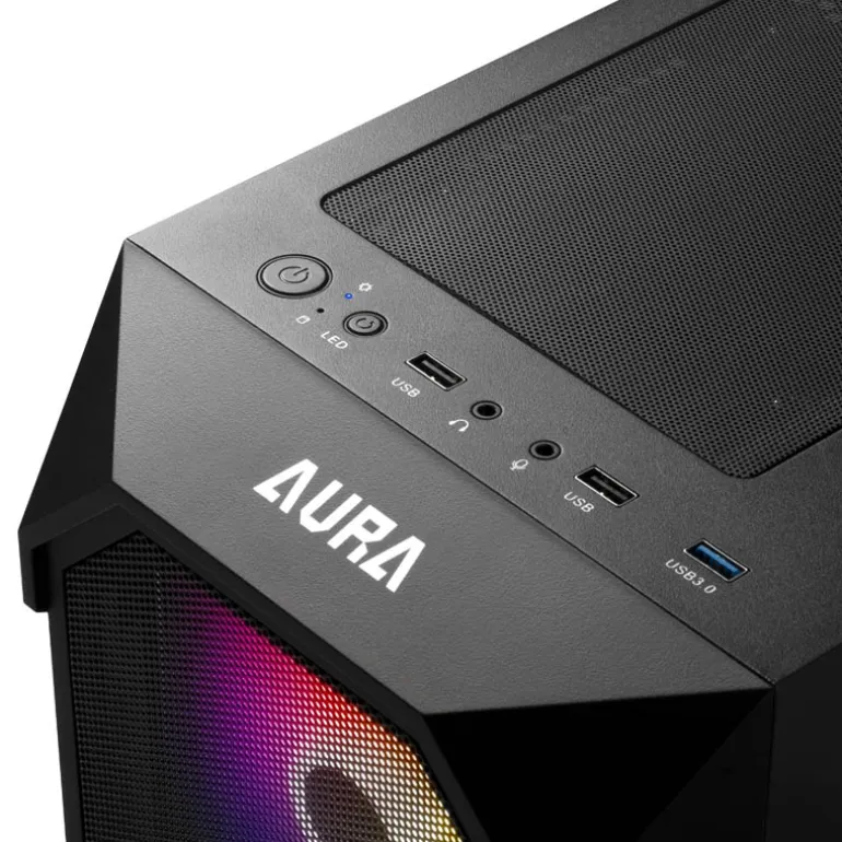 Caja/Torre Gamdias Aura GC1 Negro