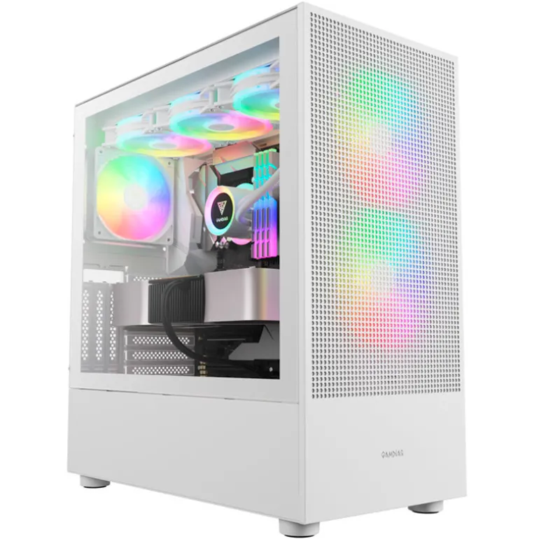 Caja/Torre Gamdias Talos M3 Mesh ARGB Blanco