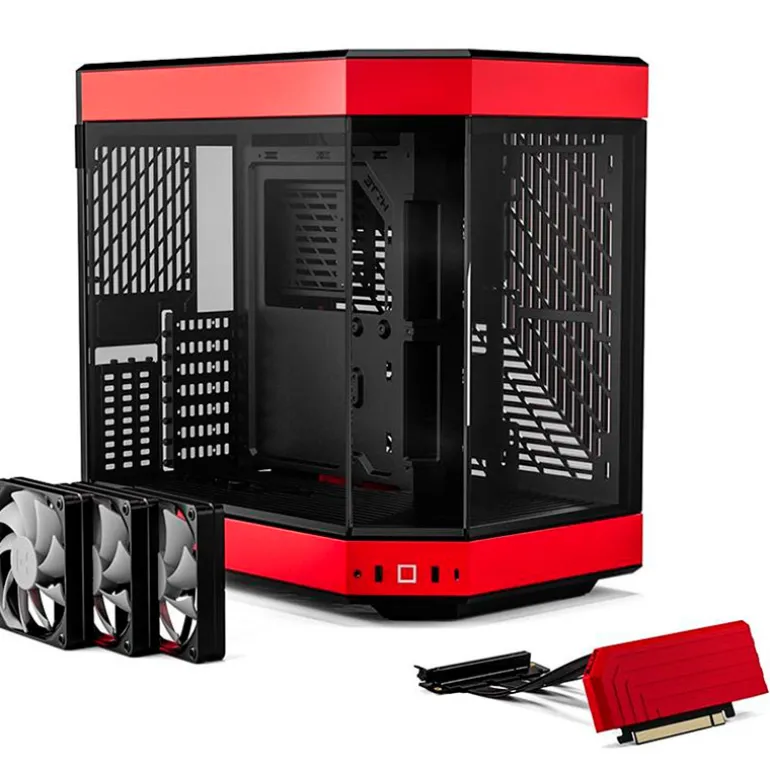 Caja/Torre Hyte Y60 Rojo