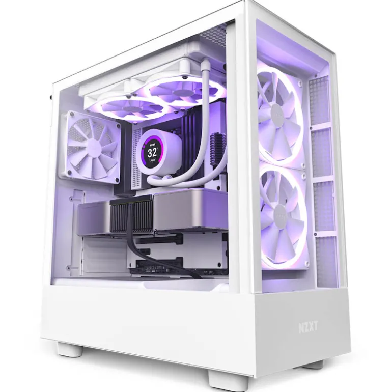 Caja/Torre NZXT H5 Elite Blanco