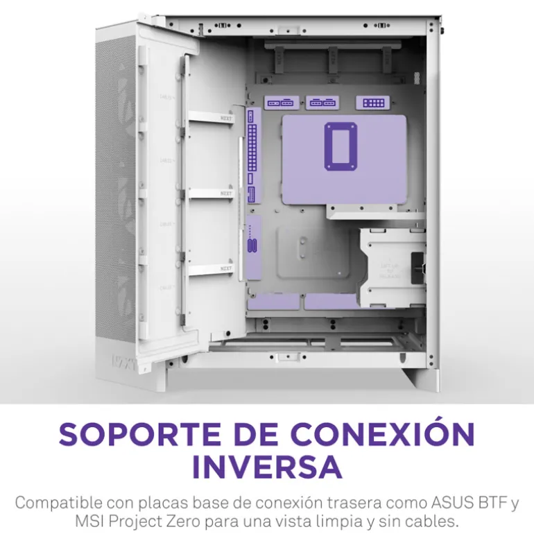 Caja/Torre NZXT H9 Flow (2025) Blanco