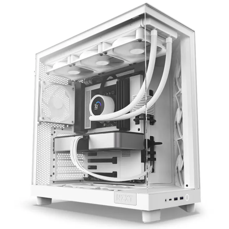 Caja/Torre NZXT H6 Flow RGB Blanco