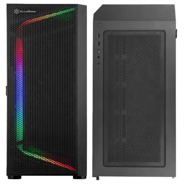Caja/Torre SilverStone Seta H1 Mesh ARGB Negro