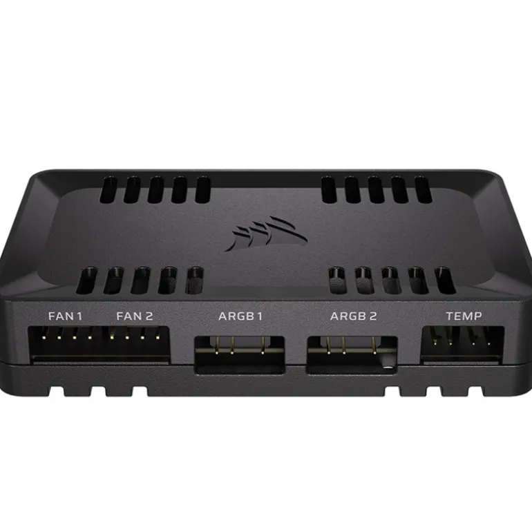 Controlador Corsair Commander Duo Iluminación Y Ventiladores iCUE LINK Y PWM ARGB Negro