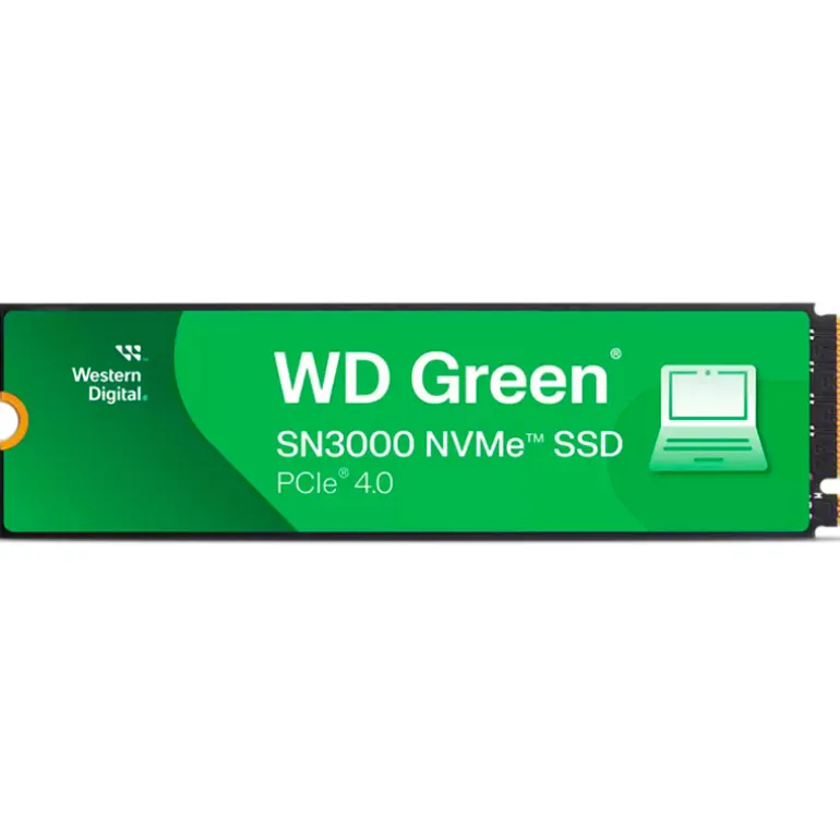 Disco Duro M.2 Western Digital Green SN3000 1TB PCIe Gen4 x4 NVMe SSD