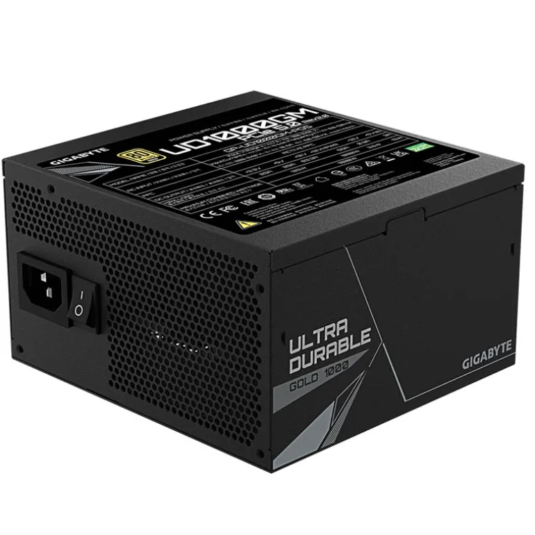 Fuente/PSU Gigabyte UD1000GM PG5 80 Plus Gold 1000W ATX 3.0 PCIE 5.0 Modular