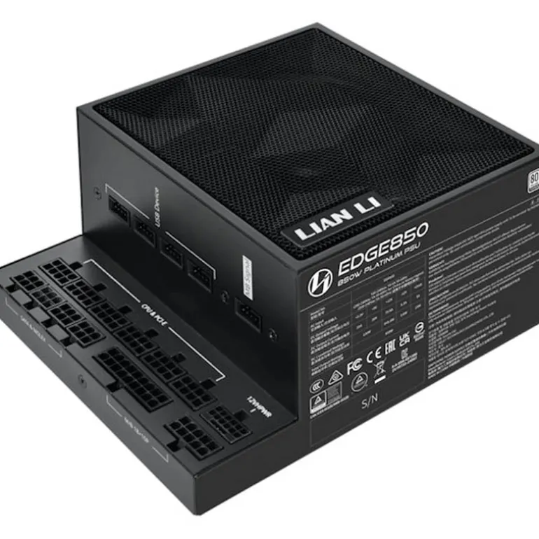 Fuente/PSU Lian Li Edge EG0850 80 Plus Platinum 850W ATX 3.1 PCIE 5.0 Modular