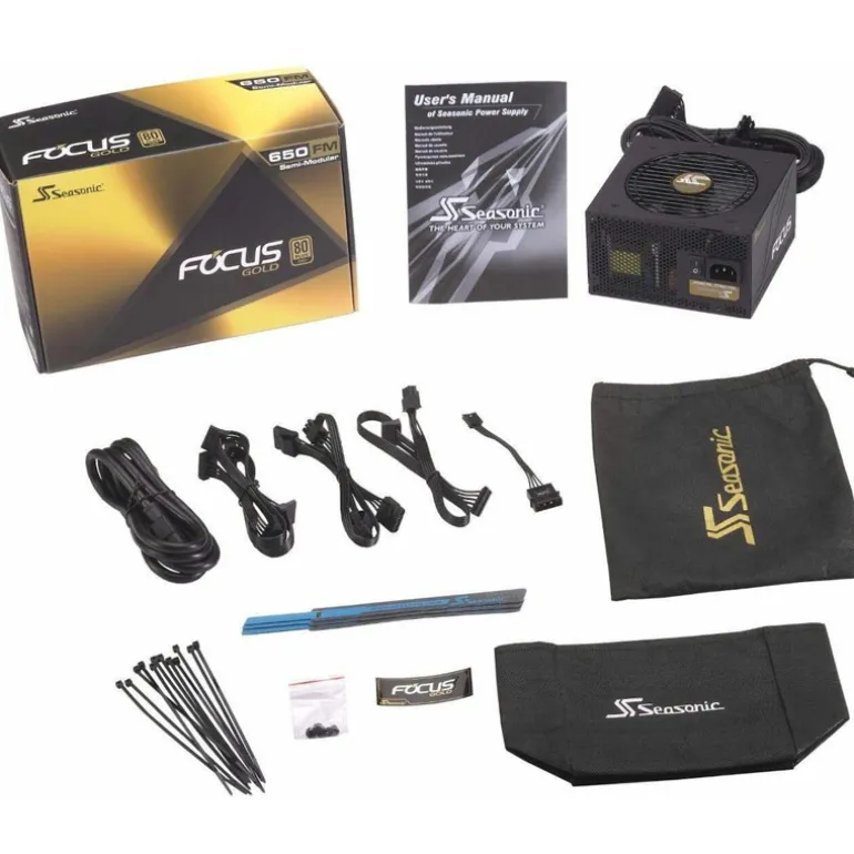 Fuente/PSU Seasonic G12 GM FM 80 Plus Gold 650W Semi-Modular
