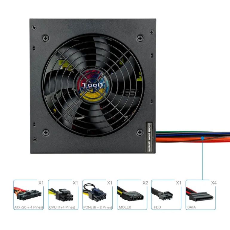Fuente/PSU Tooq TQAPOLO-600SP 600W