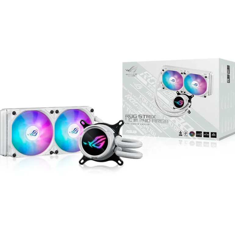 Kit Refrigeración Líquida Asus ROG Strix LC III 240 ARGB Blanco