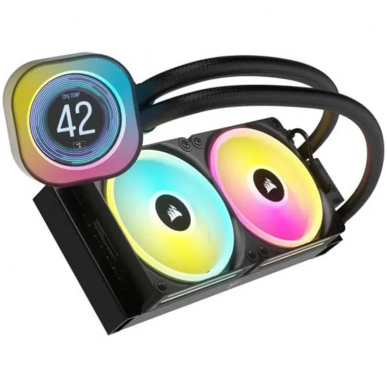 Kit Refrigeración Líquida Corsair iCUE LINK H100i RGB 240 LCD Negro