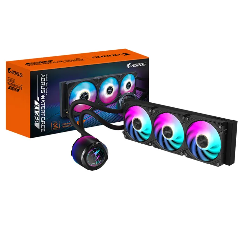Kit Refrigeración Líquida Gigabyte AORUS WATERFORCE X II 360 ARGB Negro