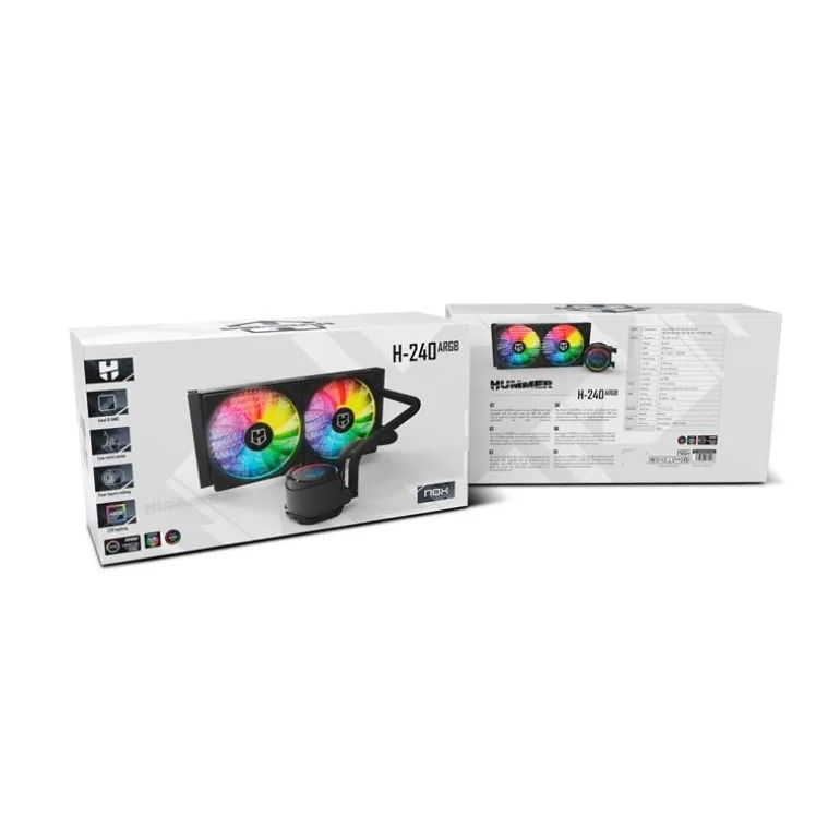 Kit Refrigeración Líquida Nox H-240 ARGB - Kit Refrigeración Líquida