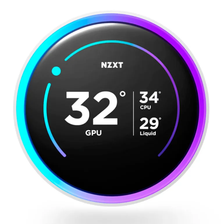 Kit Refrigeración Líquida NZXT Kraken Elite 360 RGB (2025) LCD Display Blanco
