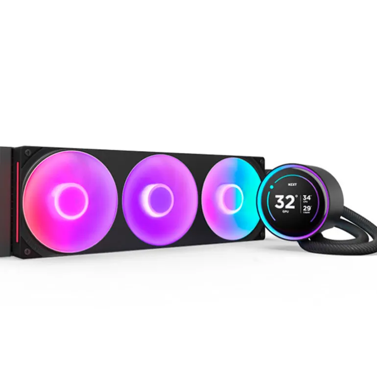 Kit Refrigeración Líquida NZXT Kraken Elite 420 RGB LCD Display Negro