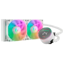 Kit Refrigeración Líquida Unykach Aquastorm 240 Display Temperatura Blanco