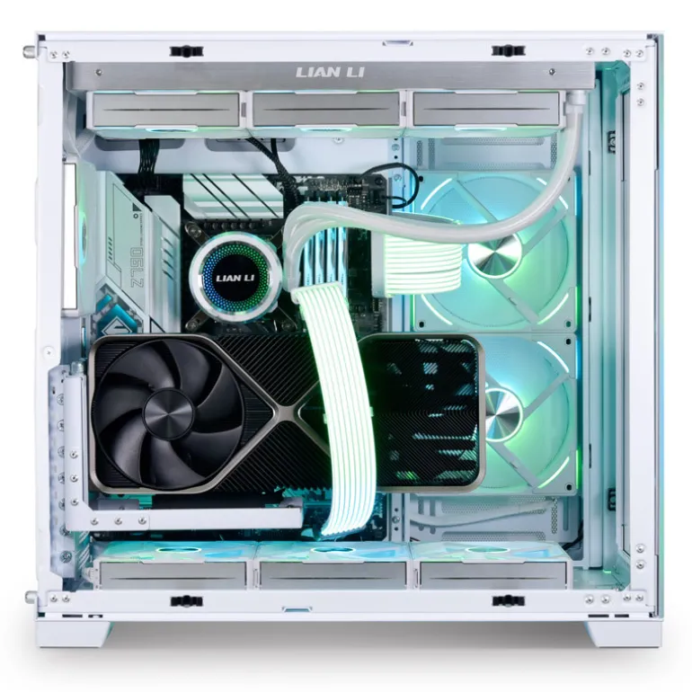 Kit Soporte Vertical Lian Li VG4-4-V2W Blanco