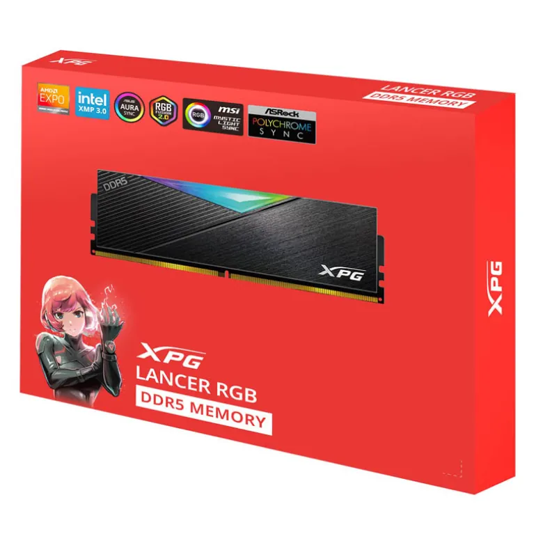 Memoria DDR5 Adata XPG Lancer RGB 32GB 2x16GB 6000MHz CL30 XMP