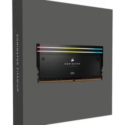 Memoria DDR5 Corsair Dominator Titanium RGB 48GB 2x24GB 6000MHz CL30 XMP Negro