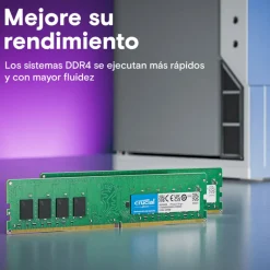 Memoria DDR4 Crucial Classic 8GB 1x8GB 3200MHz CL22 Verde Tray