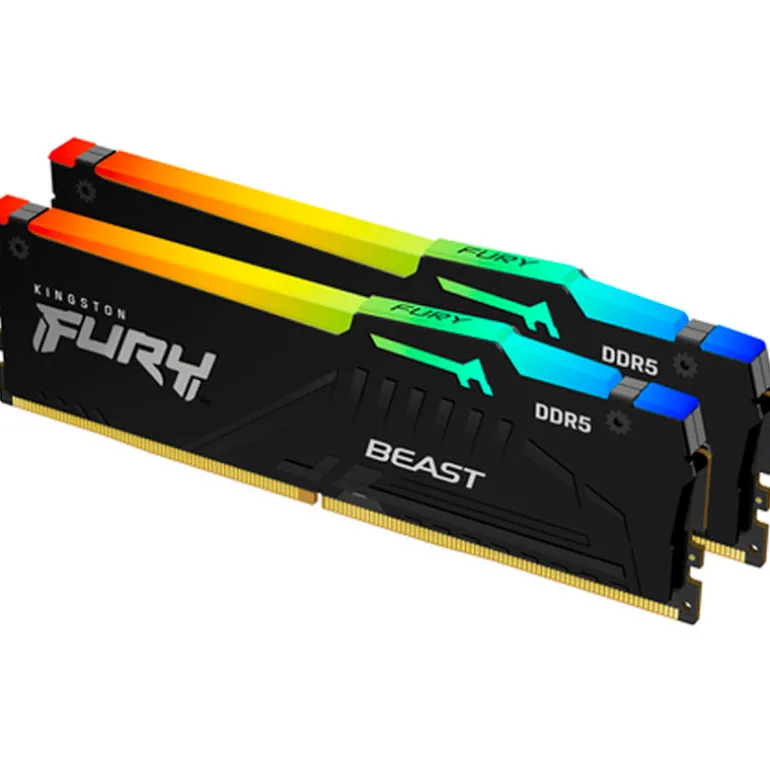 Memoria DDR5 Kingston Fury Beast RGB 64GB 2x32GB 6400MHz CL32 EXPO-XMP