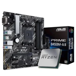 Pack  AMD Ryzen 3 3100 3.9GHz Tray + Asus Prime B450M-A II