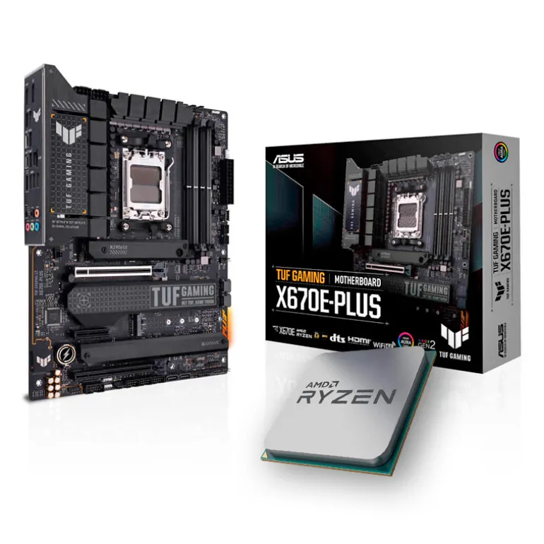 Pack Asus TUF Gaming X670E-PLUS + AMD Ryzen 9 7950X Tray