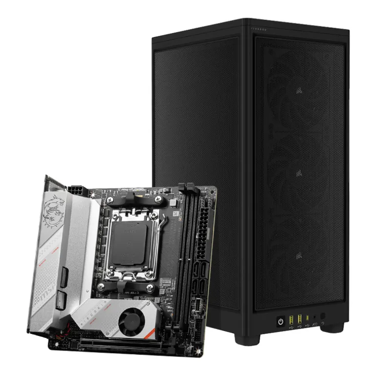 Pack Corsair 2000D Airflow Negro + MSI MPG B650I EDGE WIFI
