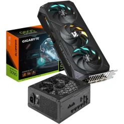 Pack  Gigabyte GeForce RTX 5090 Gaming OC 32GB DLSS4+Corsair RM1200x Shift 80 Gold 1200W ATX 3.0 Modular