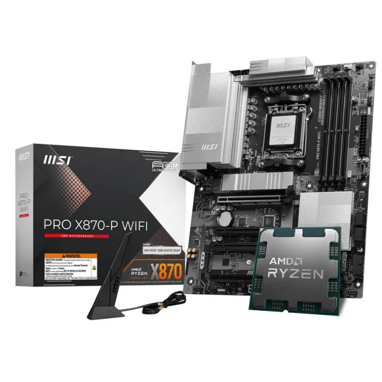 Pack MSI PRO X870-P WIFI + AMD Ryzen 9 9950X3D 5.7GHz Tray