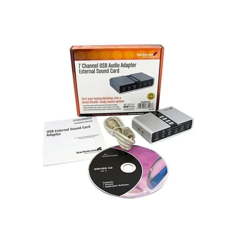 Tarjeta de Sonido Startech USB 7.1 con Audio Digital SPDIF